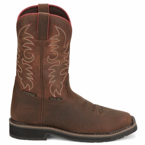 Driller 11 Inch Waterproof Steel Toe Work Boots Extra Cushion Footwear