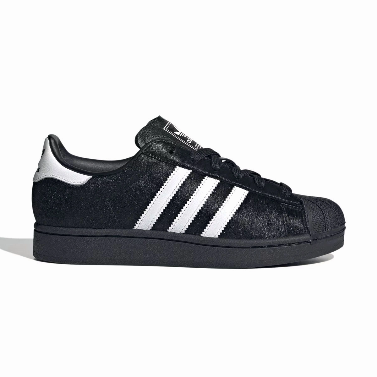 Blown Rubber Outsole Ergonomic Fit Wmns Superstar II 'Black Ponyhair'
