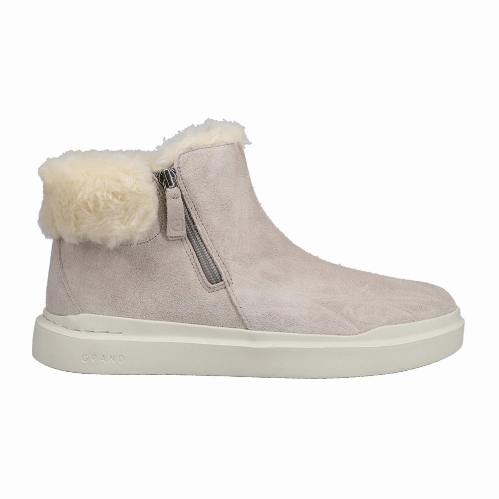 party - style shape Grandpro Rally Round Toe Zippered Snow Booties