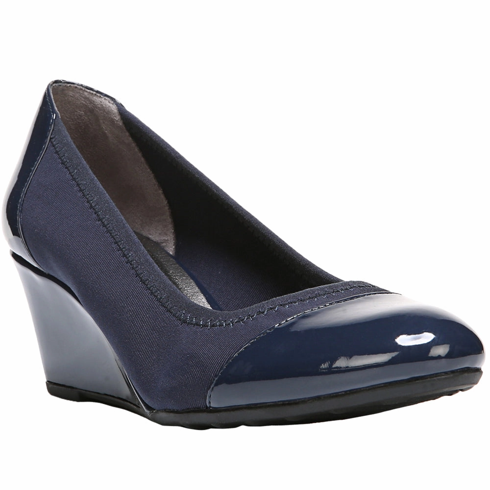 Comfortable Touch Premium Durability Juliana Round Toe Wedge Pumps