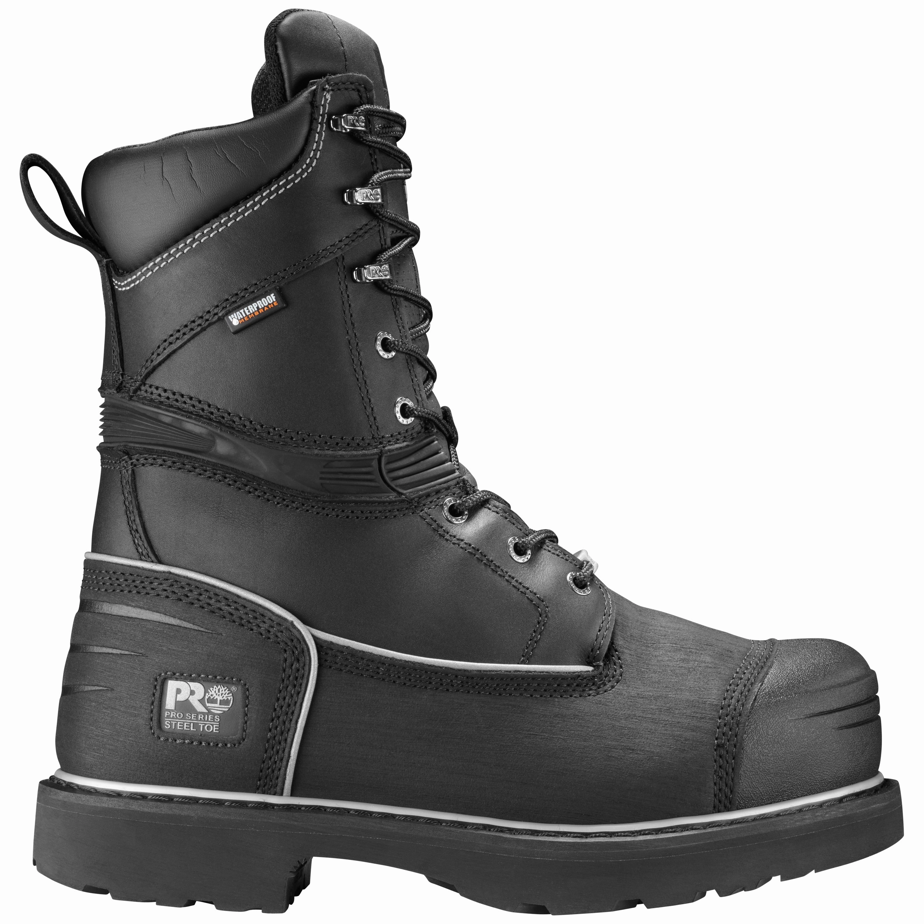 Gravel Pit 10 Inch Waterproof Steel Toe Work Boots Tough Outdoor Shoes