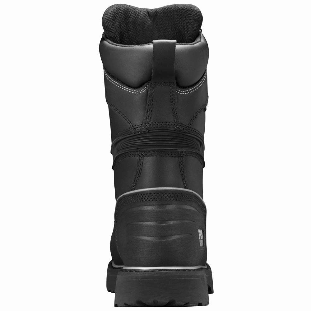 Gravel Pit 10 Inch Waterproof Steel Toe Work Boots Resilient Lacing