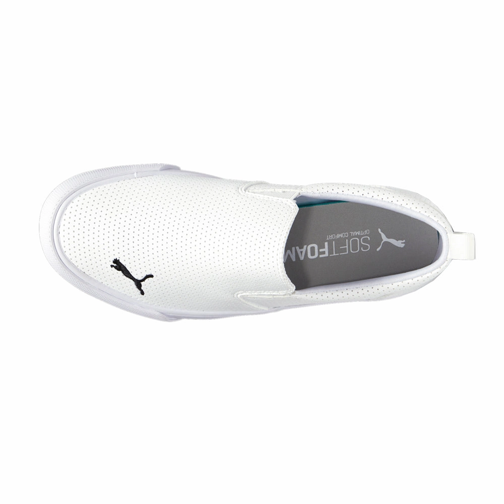 Bari Logo Perforated Slip On Sneakers Elevated durability breathable insole