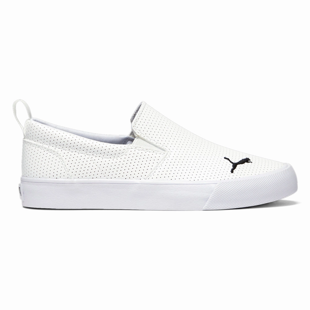 Bari Logo Perforated Slip On Sneakers statement - piece winter style statements