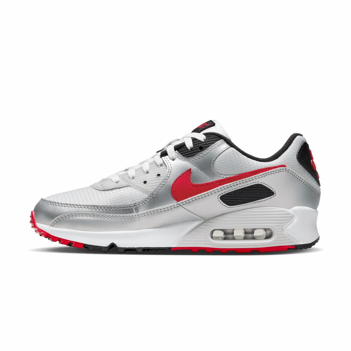 Durable flexibility Anti - odor Air Max 90 Icons 'Silver Bullet'