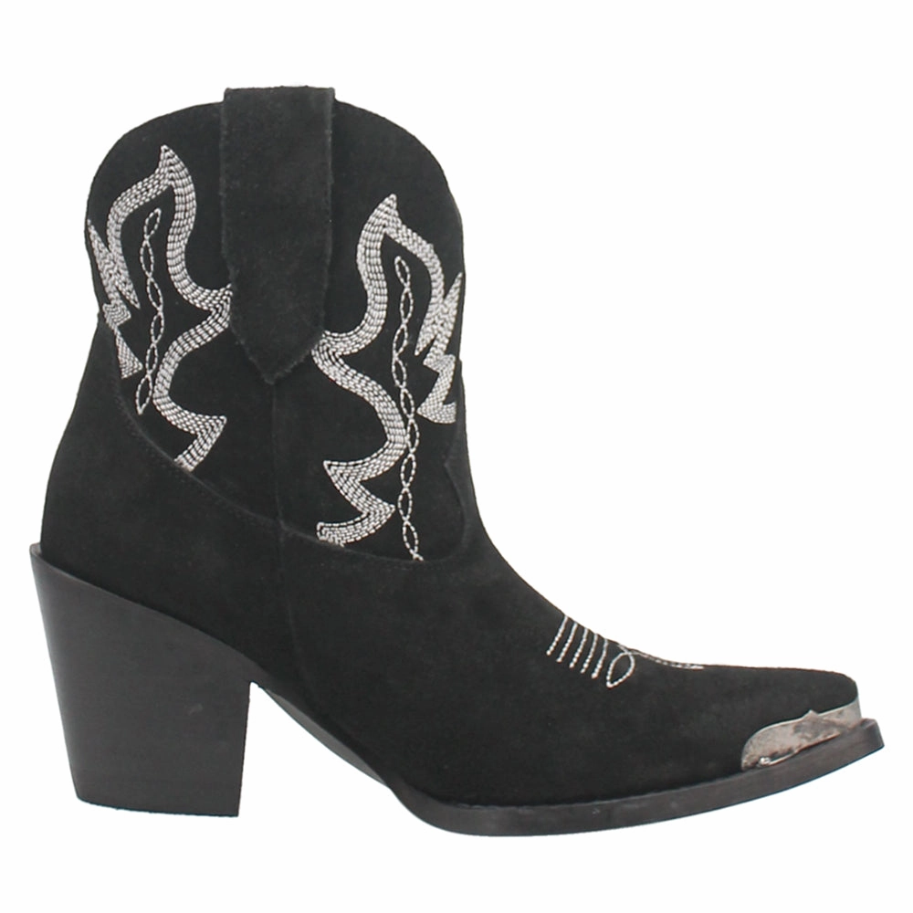 Shear Reducing Liner Hypoallergenic Inner Layer Joyride Embroidered Snip Toe Pull On Cowboy Booties