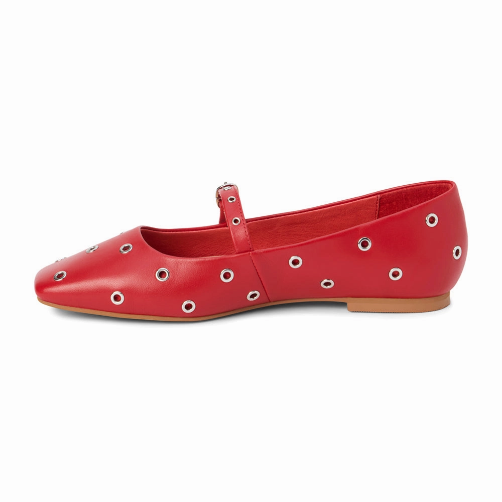 Mick Studded Mary Jane Ballet Flats suitable for formal wear Fitted Traction