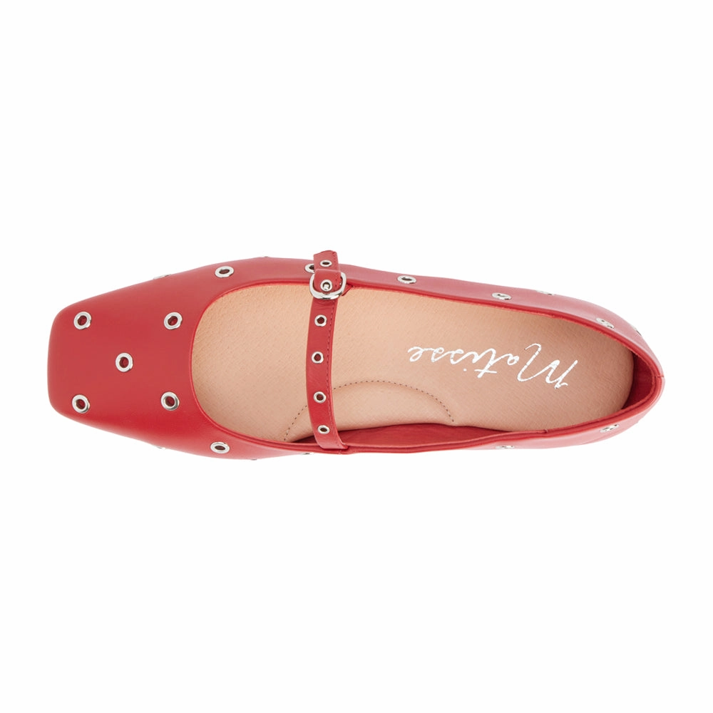 Mick Studded Mary Jane Ballet Flats Slip-resistant look Comfortable Touch