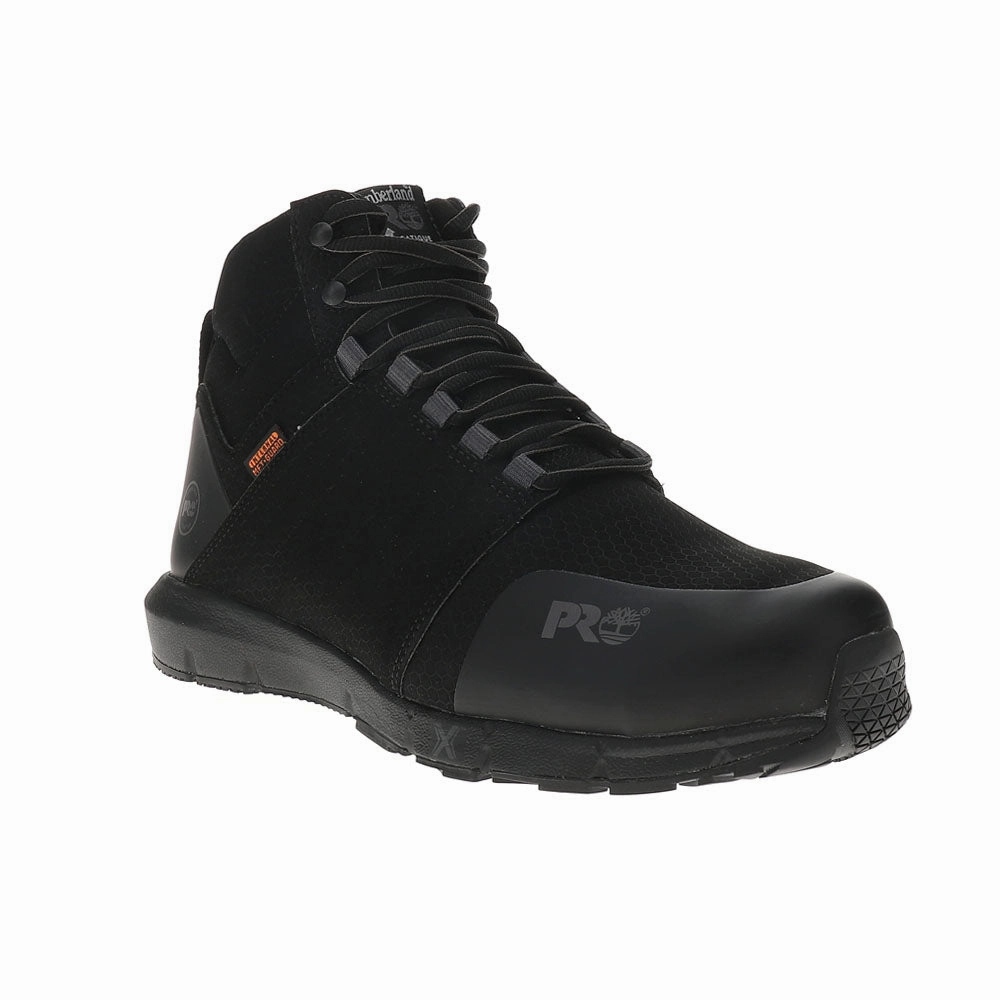 High-Traction Design Waterproof Cushion Radius Mid Met Guard Slip Resistant Composite Toe Work Shoes