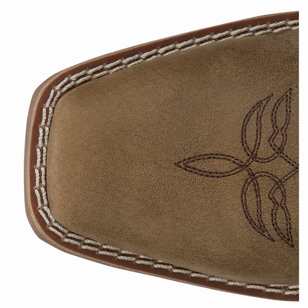 Arch Support System All-Day Durability Rae Midnight Embroidered Square Toe Cowboy Boots