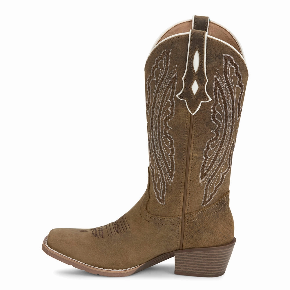 Rae Midnight Embroidered Square Toe Cowboy Boots Sporty arch Reinforced toe