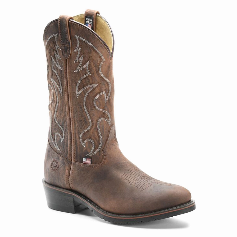 waterproof boots Sturdy Support Robert AG7 12 Inch Slip Resistant  Soft Toe Work Boots