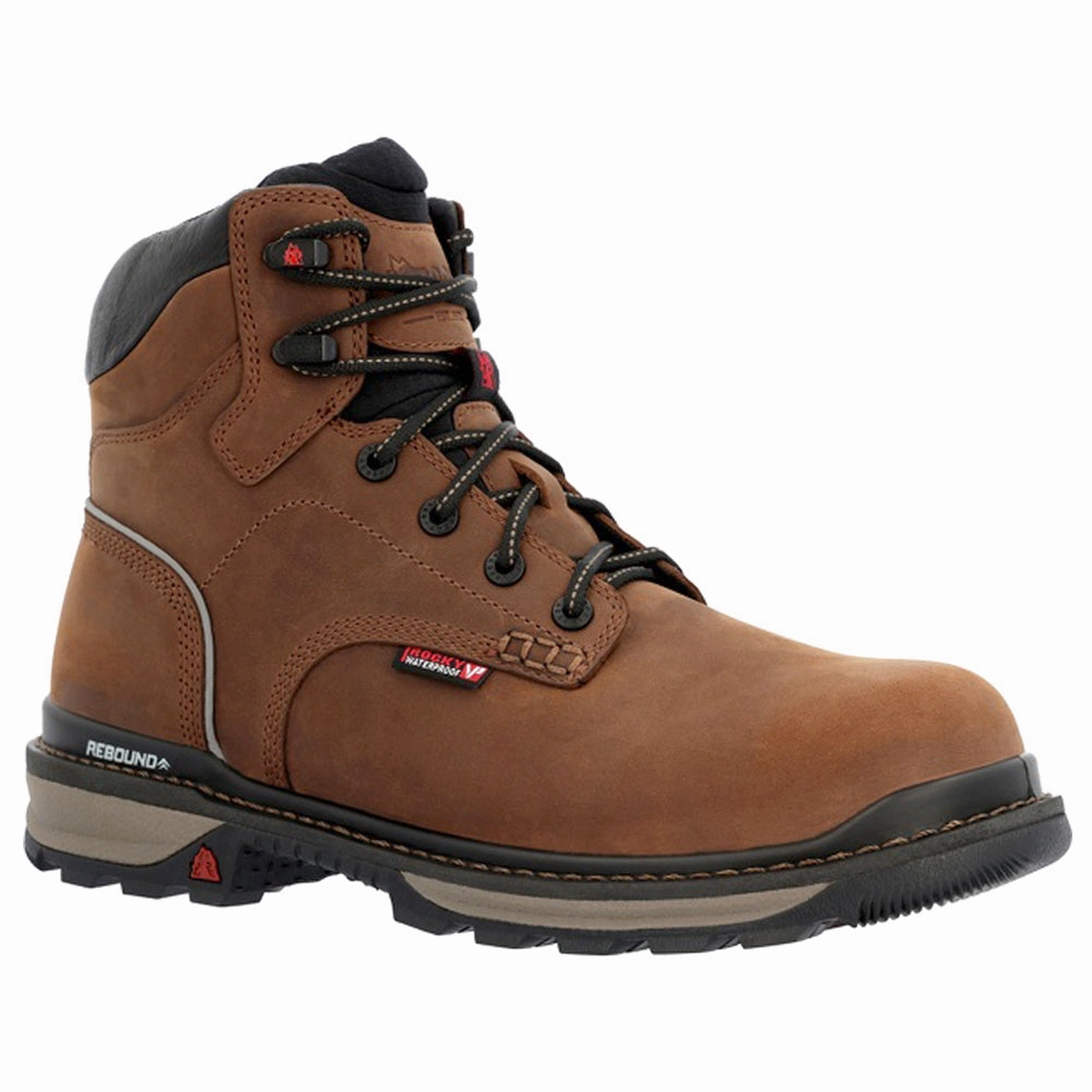 Rams Horn 6 Inch Waterproof Composite Toe Work Boots Reinforced Structure Abrasion resistant