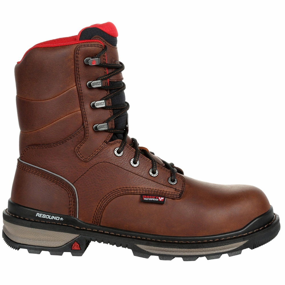 Hard Wearing Lining Rams Horn 8 Inch Waterproof Soft Toe Work Boots