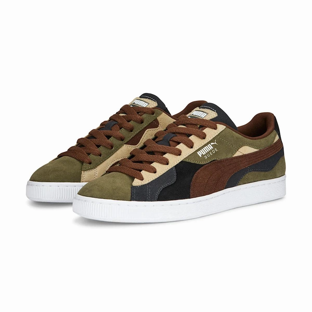 Luxe sole skiers Suede 'Camowave Olive'