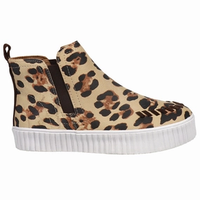Reba X Justin Broadway Leopard High Top Sneakers Seamless Comfort Rural Traveler