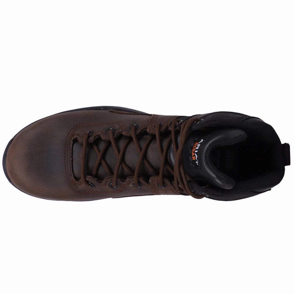 Grip Force Footwear Heavy Duty Boot Design Rebar Flex Protect 6 Inch Waterproof Carbon Toe Lace Up Work Boots