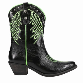 Studded Embroidered Pointed Toe Cowboy Boots Breathable knit