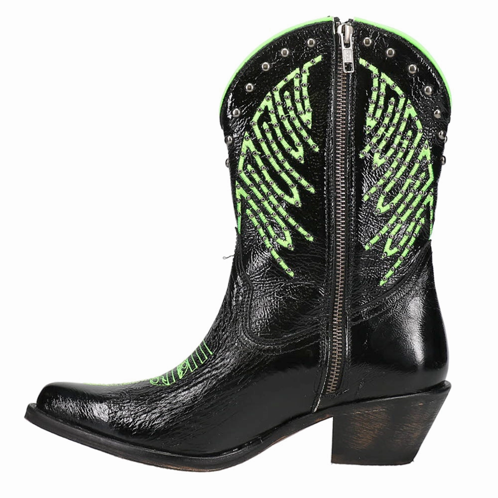 Studded Embroidered Pointed Toe Cowboy Boots Sports Wear