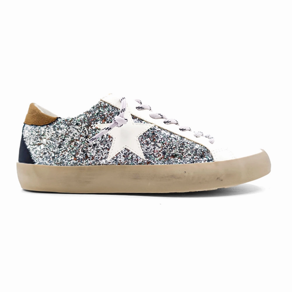 Paula Glitter Lace Up Sneakers main