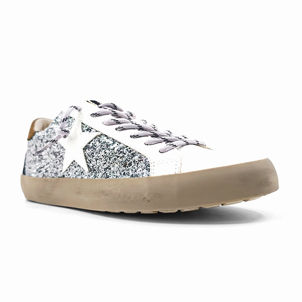 Paula Glitter Lace Up Sneakers kids - style
