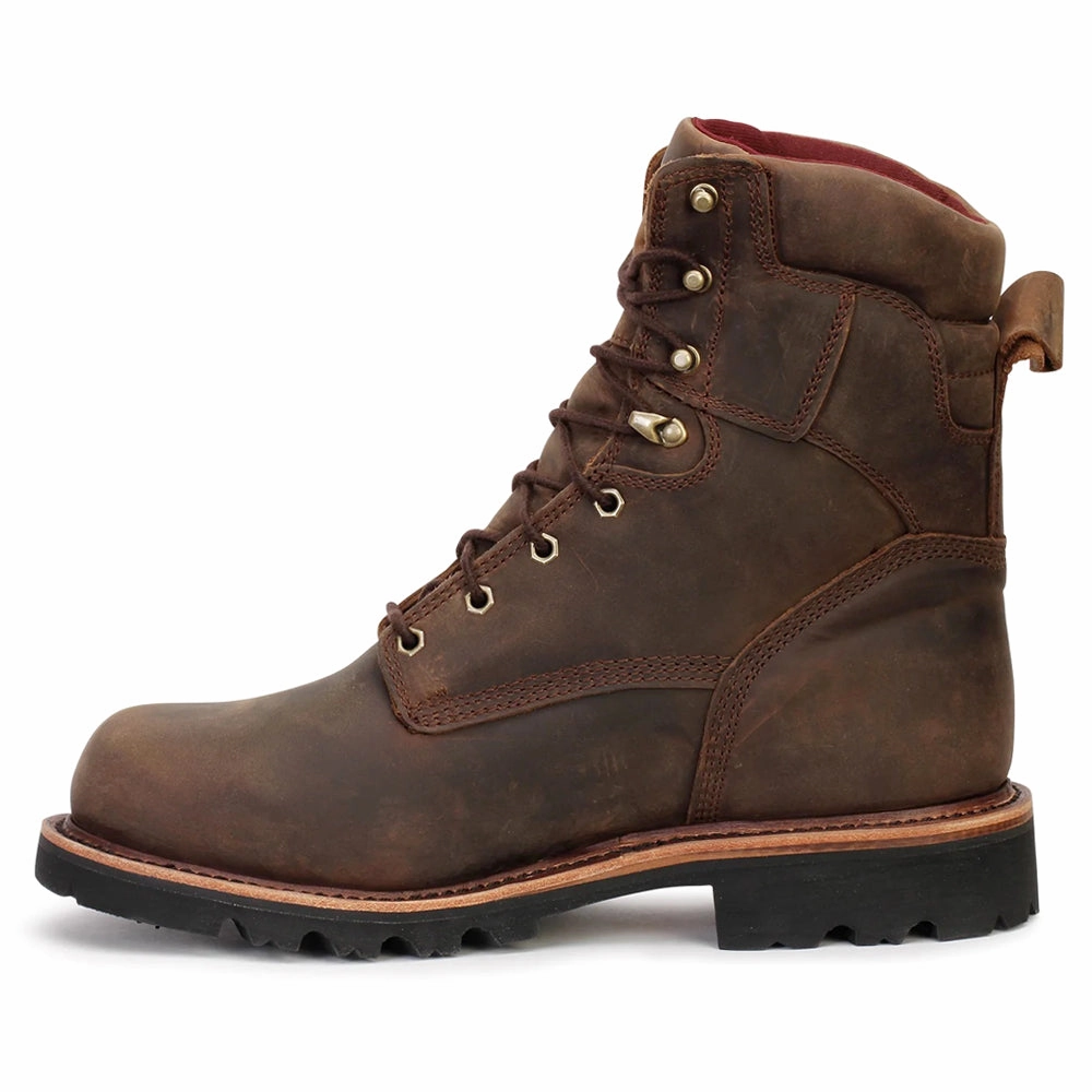 Zip Closure Jobsite Safety Super DNA 8 Inch Waterproof Insulated Lace Up Work Boots