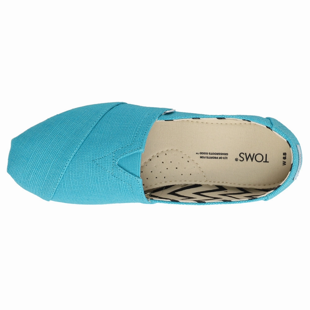 heeled Alpargata Canvas Slip On Flats