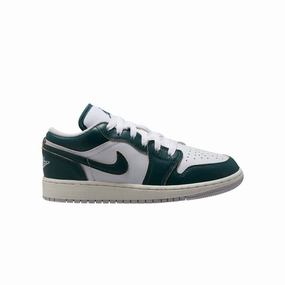 Kids Air Jordan 1 Low SE 'Oxidized Green' non - slip user flexible user