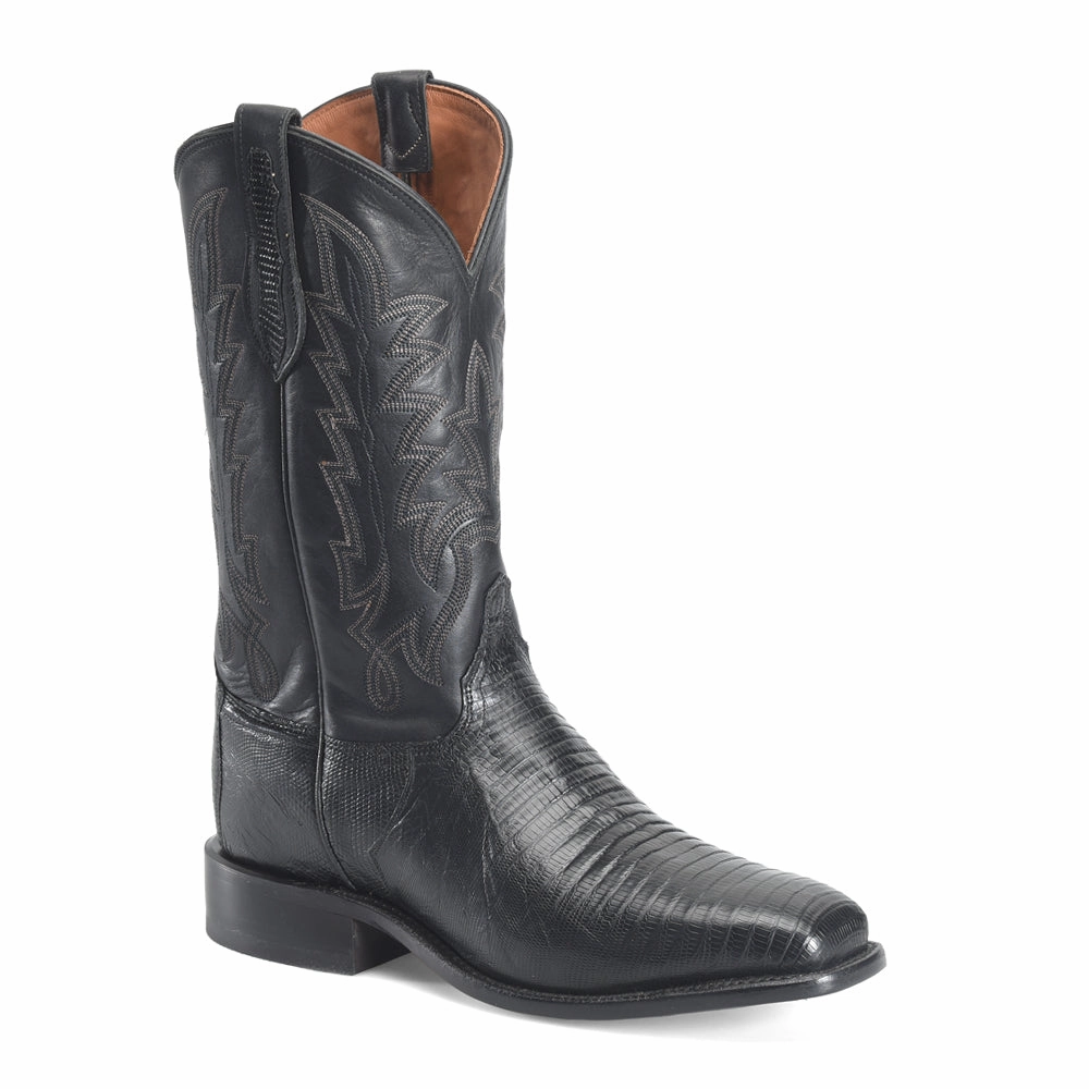 Tough Construction Worker Reposado 12 Inch Lizard Square Toe Cowboy Boots