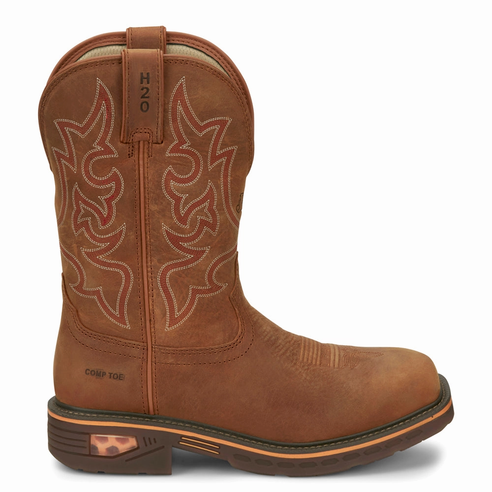 comfort features Resistor 11 Inch Waterproof Nano Composite Toe Work Boots