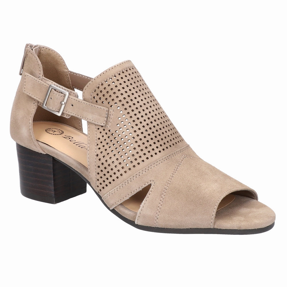Illiana Cut-Out Block Heeled Sandals Impact Diffusion Layer Office Worker