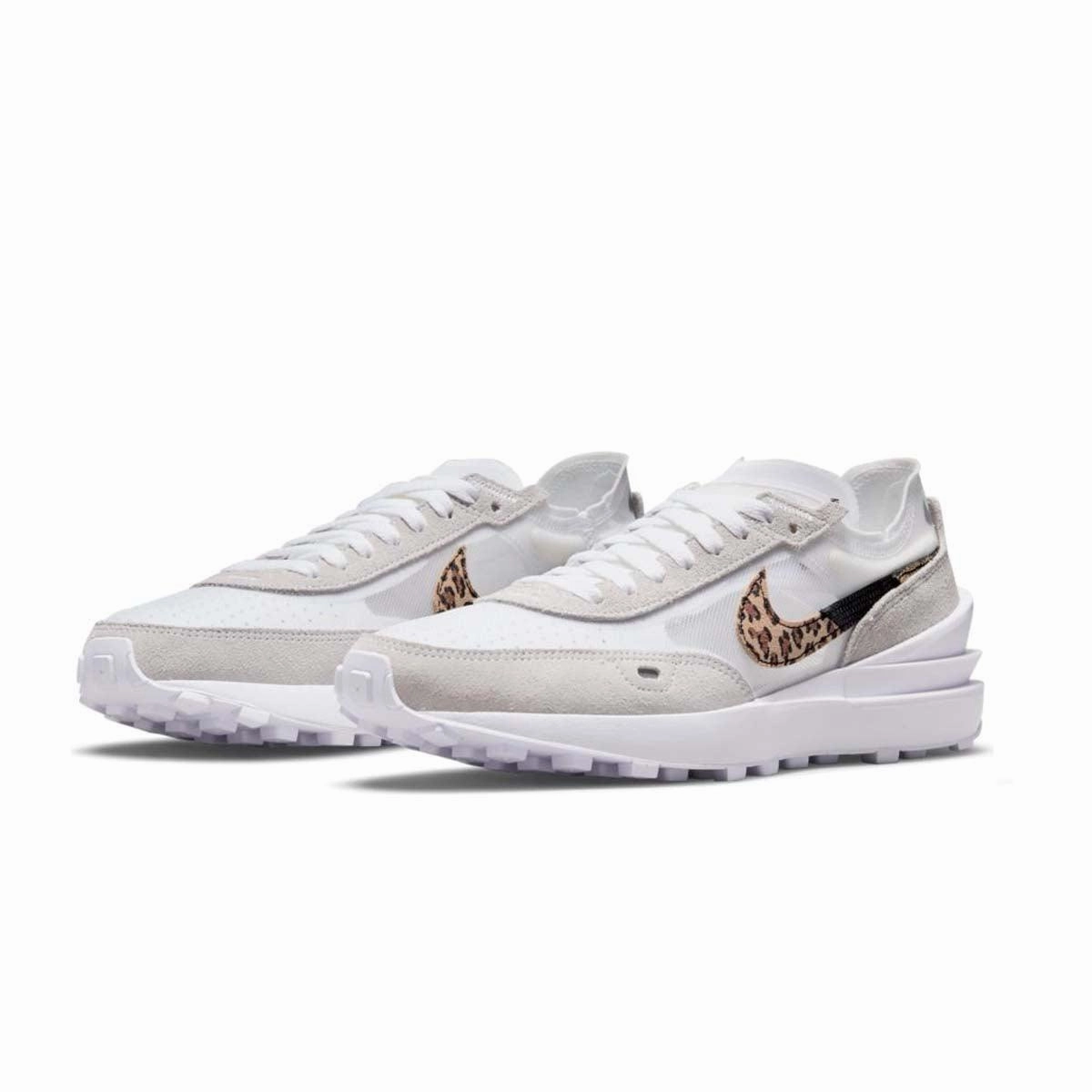 Wmns Waffle One SE 'White Leopard' Thermoplastic Polyurethane Midsole Vibration Reduction