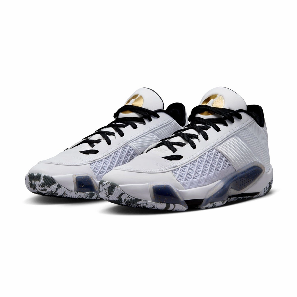 Ultimate materials Shock Diffusing Midsole Air Jordan XXXVIII Low PF 'White Black'