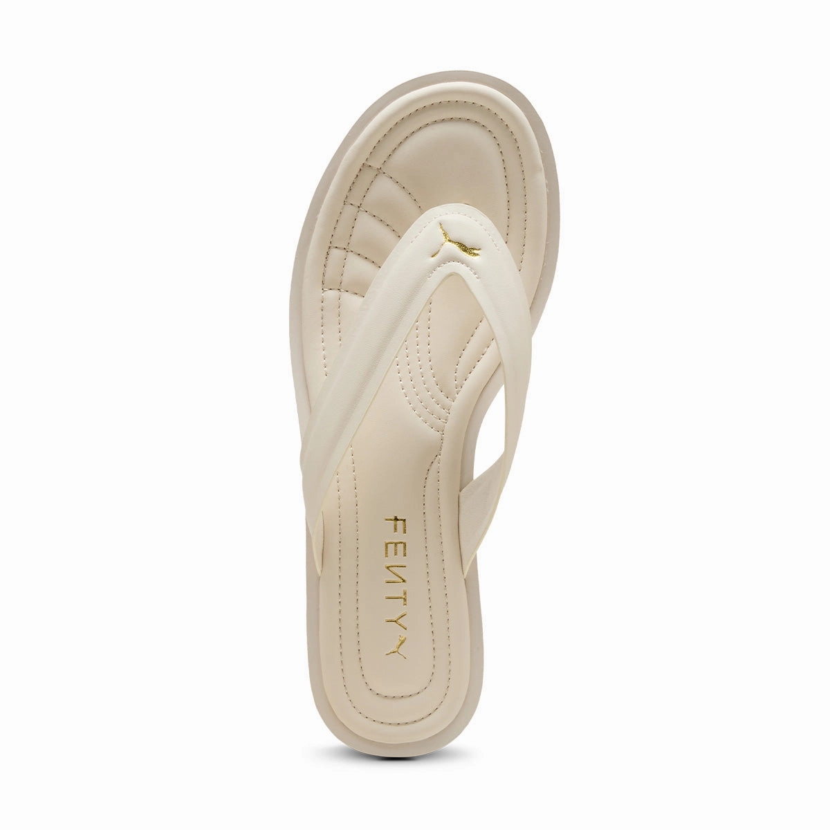 sharpest   FENTY Cat Cleat Slides 'Alpine Snow PUMA Gold'