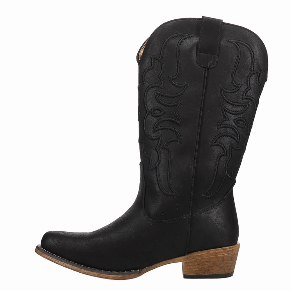 Designer Look Riley Flextra Cord Embroidered Snip Toe Cowboy Boots