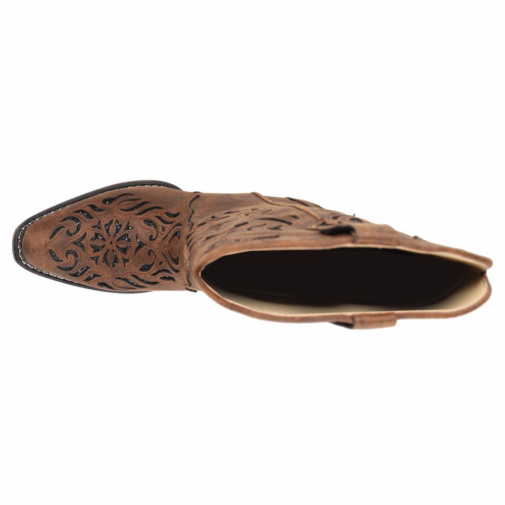 Cool Design packability - level Riley Glitz Glitter Underlay Snip Toe Cowboy Boots