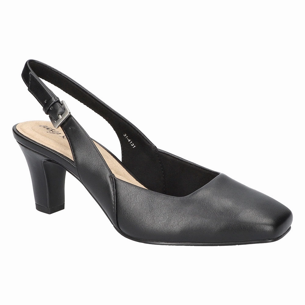 Ritsa Square Toe Slingback Pumps Rebound Foam Technology Wide