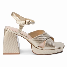 Robin Metallic Ankle Strap Platform Sandals long - lasting profitable