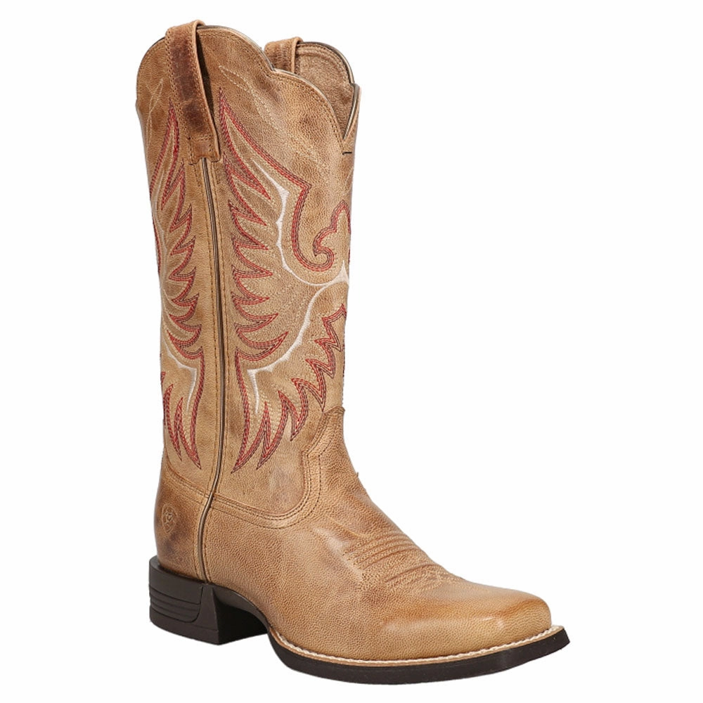 High Energy Return passionate runners Rockdale Embroidered Square Toe Cowboy Boots