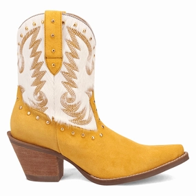 Supportive touch Rodeo Queen Embroidered Studded Snip Toe Pull On Cowboy Booties
