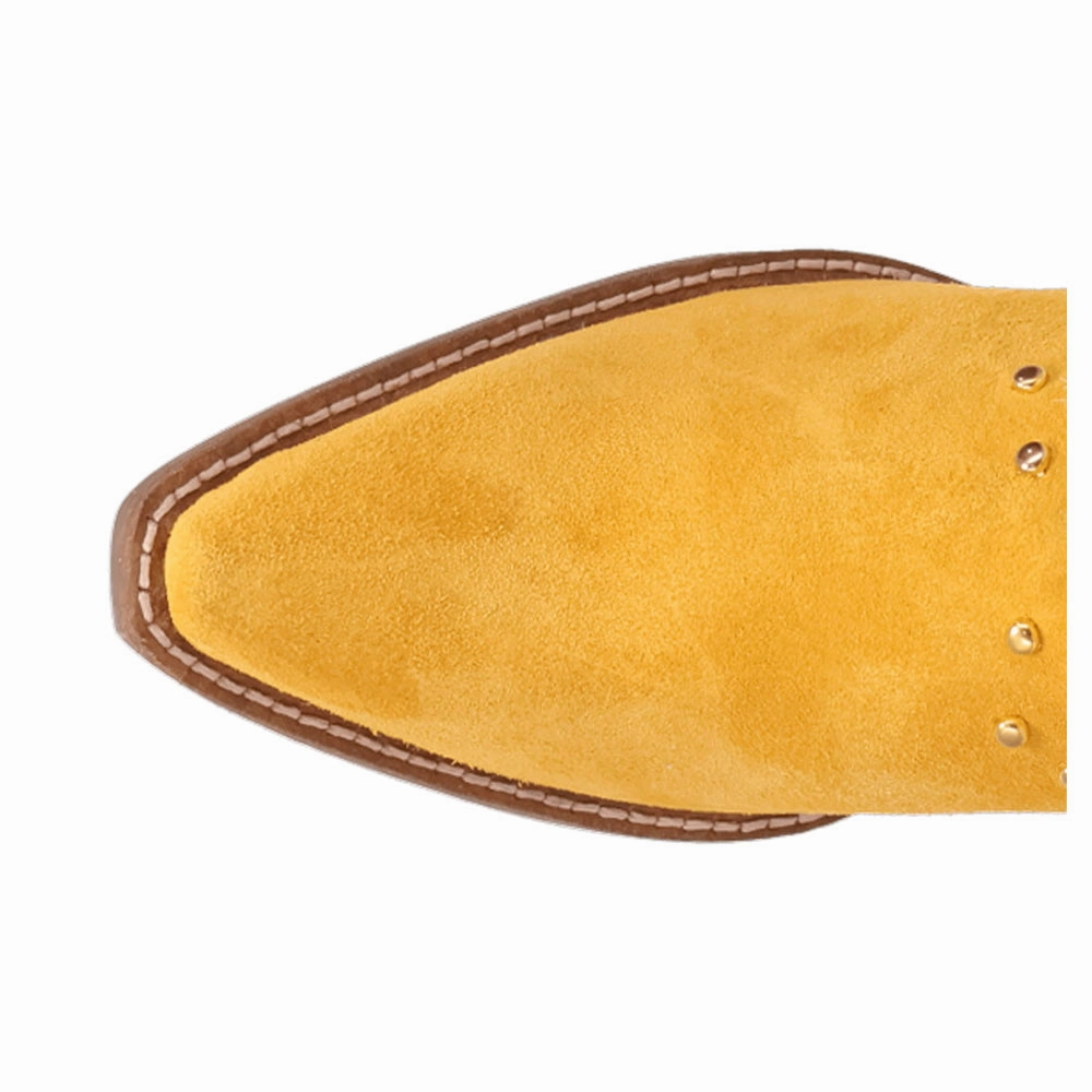 Rodeo Queen Embroidered Studded Snip Toe Pull On Cowboy Booties Arch Stability Technology