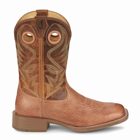 Rain Friendly Roswell 11 Inch Smooth Ostrich Square Toe Cowboy Boots