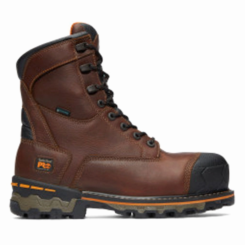 Boondock 8 Inch Waterproof Composite Toe Work Boots Weatherproof Performance reinforced sole