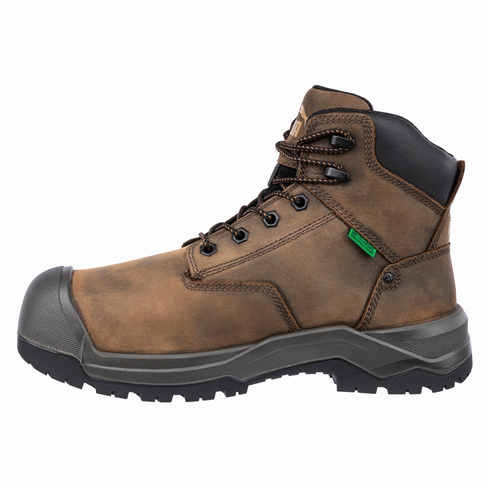 Professional Protection Granite 6 Inch HD Waterproof Electrical Composite Toe Metguard Work Boots