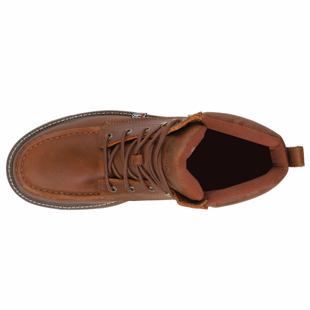 Anti Static Footwear Reinforced Structure Rush 6 Inch Waterproof Wedge Lace Up Work Boots