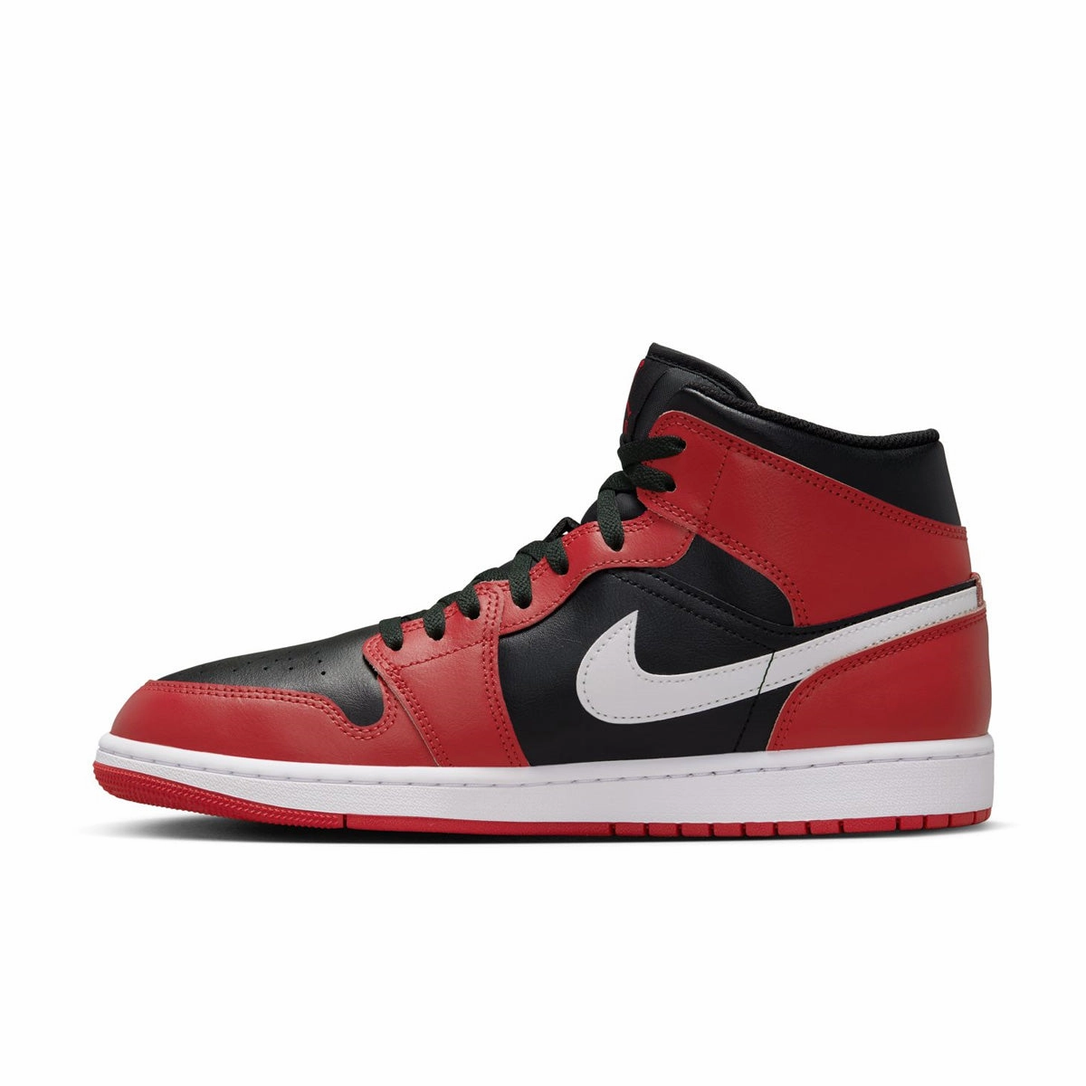 Air Jordan 1 Mid 'Gym Red Black Toe' cushioning - level Stackable