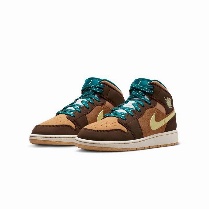 Unique Kid's Air Jordan 1 Mid SE 'Cacao Wow'