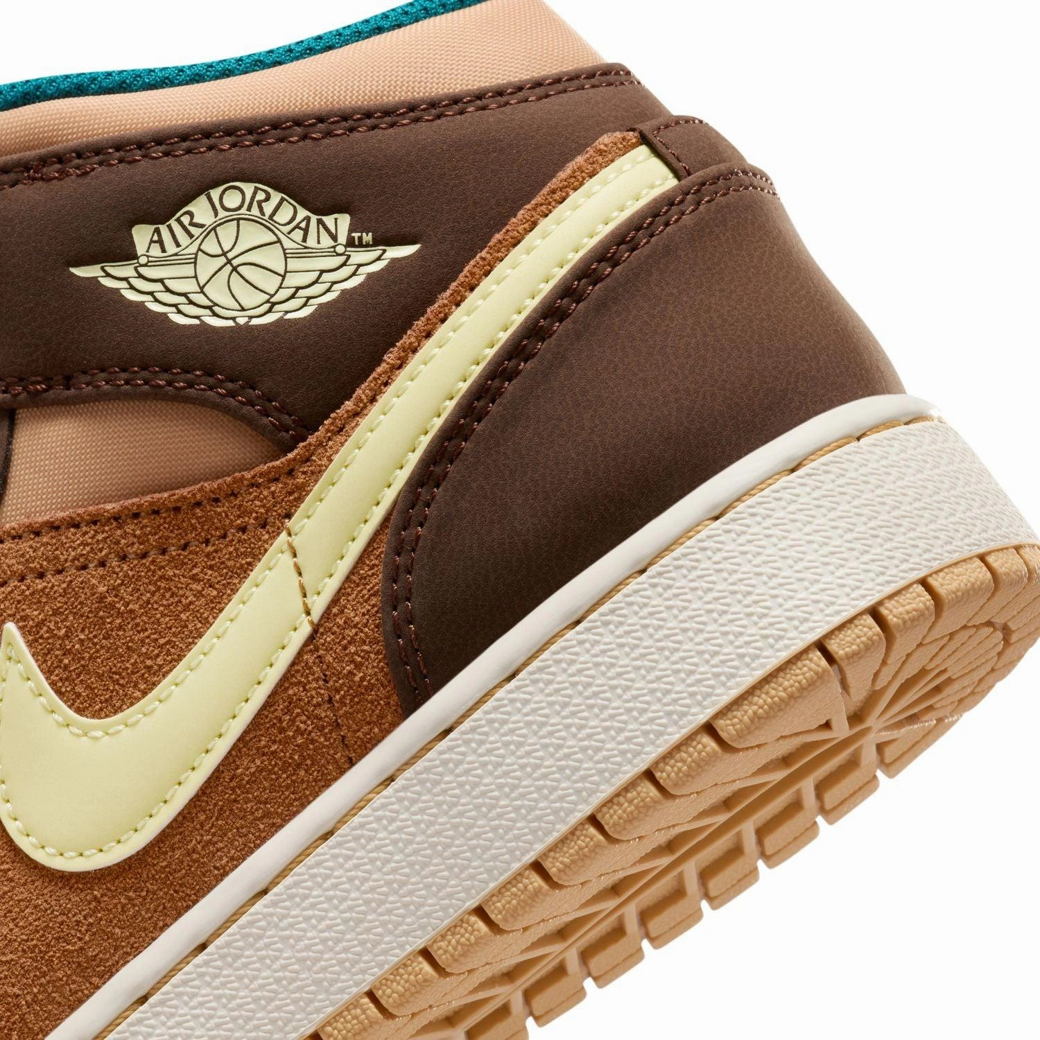 Kid's Air Jordan 1 Mid SE 'Cacao Wow' least fall Multi Density