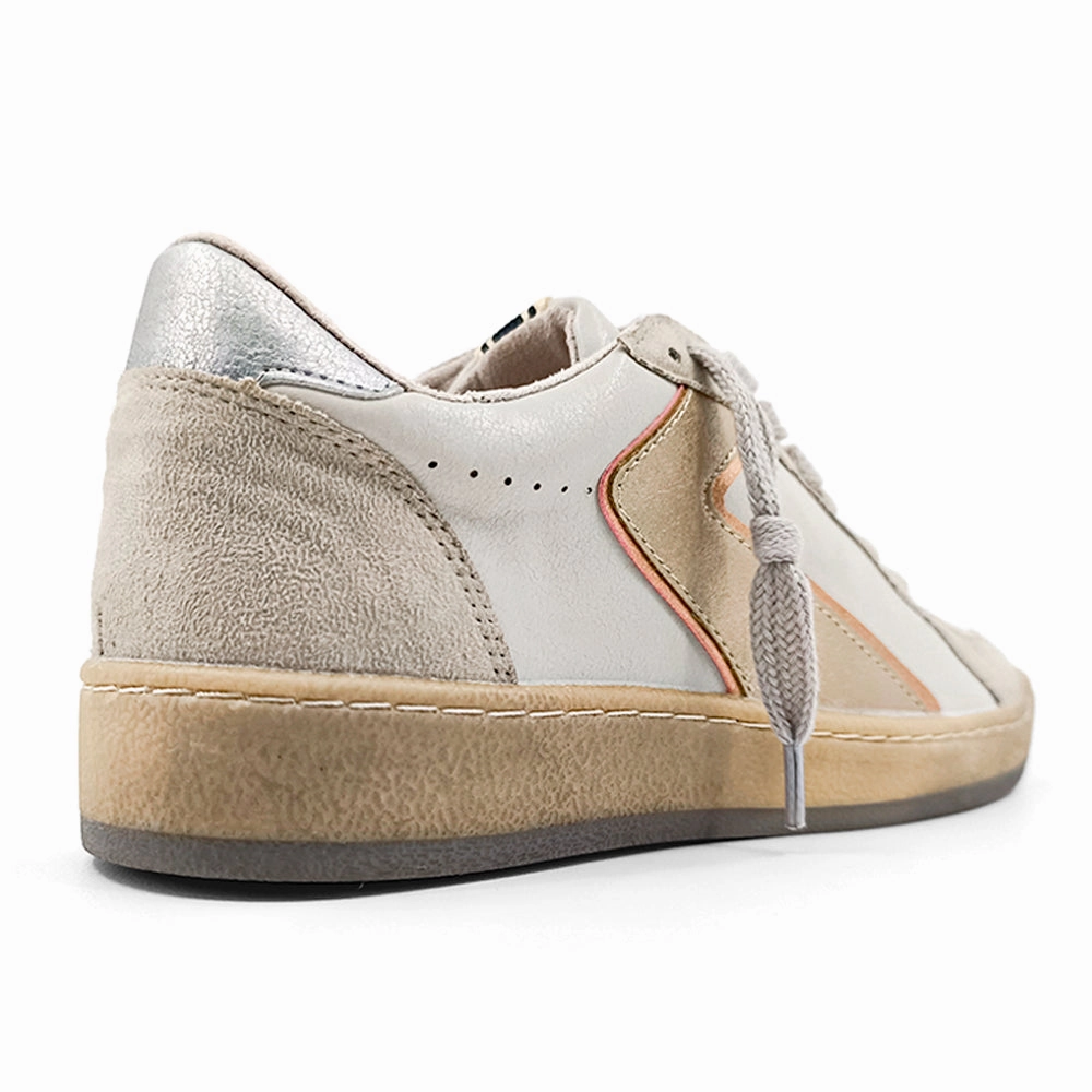 swimmers' safety highly recommended Salma Metallic Lace Up Sneakers