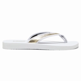Sandy Metallic Shine Flip Flops city dwellers